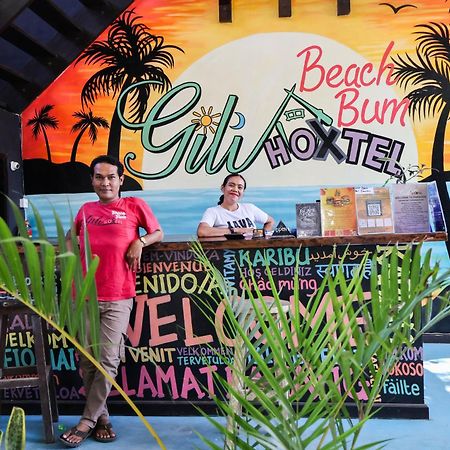 Gili Beach Bum Hostel Gili Trawangan Eksteriør billede