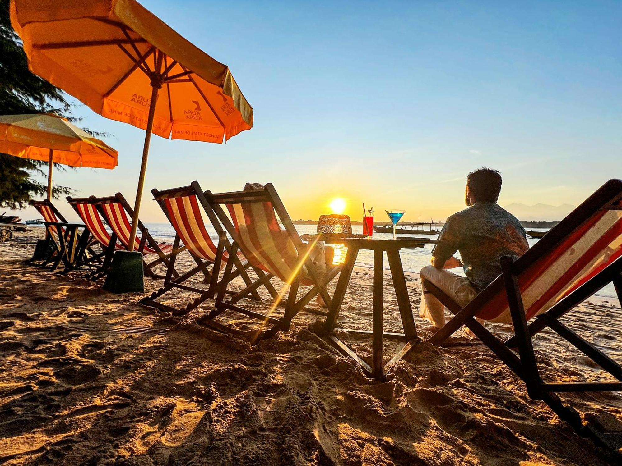 Gili Beach Bum Hostel Gili Trawangan Eksteriør billede